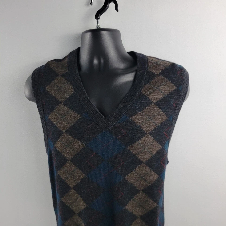 Tricots St. Raphael Chaleco Hombre Lana Gris Mediano 3705 Foto 2 de 4