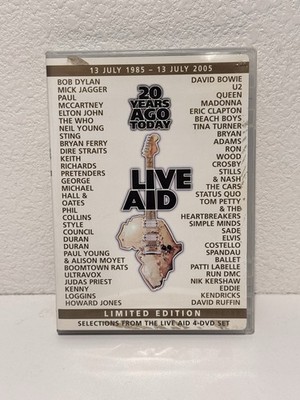 Live Aid - 20 Years Ago Today - Limited Edition Selections (DVD, 2005) TESTED