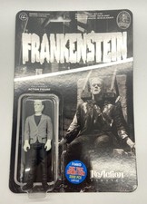 ReACTION FRANKENSTEIN FIGURE BLACK WHITE SUPER 7 UNIVERSAL MONSTER NYCC 2015