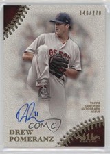 2018 Topps Tier One Prime Performers /270 Drew Pomeranz #PPA-DRP Auto r9d
