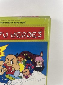 Kung Fu Heroes - Nintendo NES 1988 (CIB) Complete in Box W Manual 