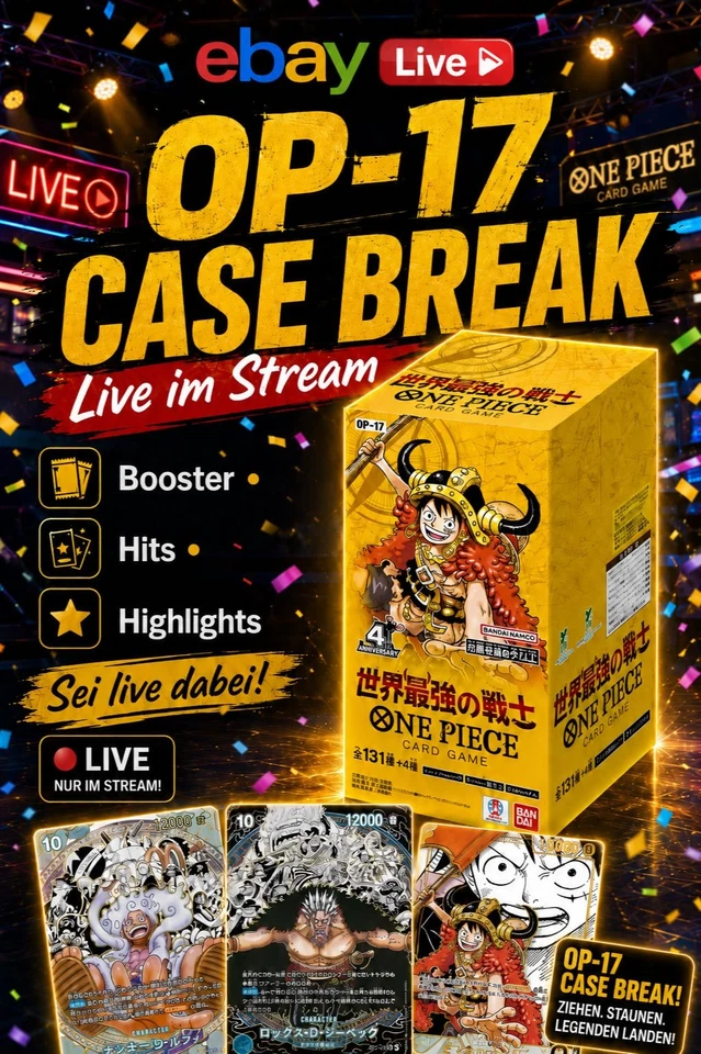 One Piece - OP17 Release Party CASE BREAK 😱🔥- mit Catzuma