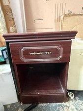 Bedside Cabinets Pair Wooden