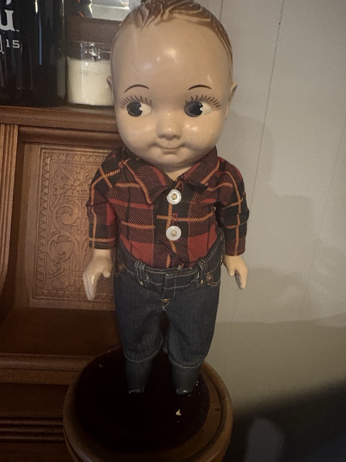 Vintage Buddy Lee Doll Cowboy Lee Jeans in original outfit 1950s