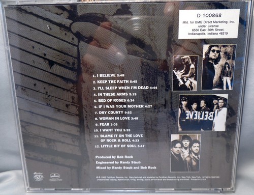 Bon Jovi: Keep The Faith CD 1992 - Picture 2 of 3
