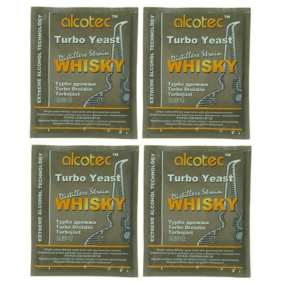 Alcotec Whiskey Turbo Yeast (Pack of 4)