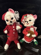 Annalee Christmas Dolls. Cookies & Milk Boy. Girl. 9 Inch. Set. NWT NEW! 2020.