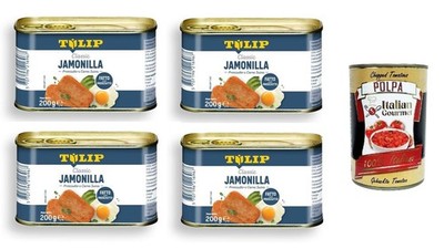 Tulip Jamonilla,Schinken und Schweinefleisch 4x200gr+Polpa 400g