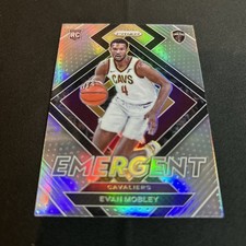 2021-22 Prizm Evan Mobley RC Emergent Silver Rookie Cleveland Cavaliers