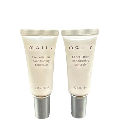 Mally Beauty Cancellation Conditioning Concealer X2  FAIR 0.3 oz SPF 25 Lot of 2
