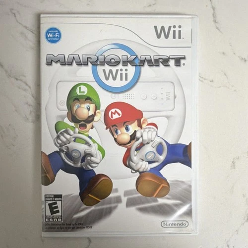 Nintendo Mario Kart Wii (Wii) w/ Case, Disc & Manual | Multiplayer Online