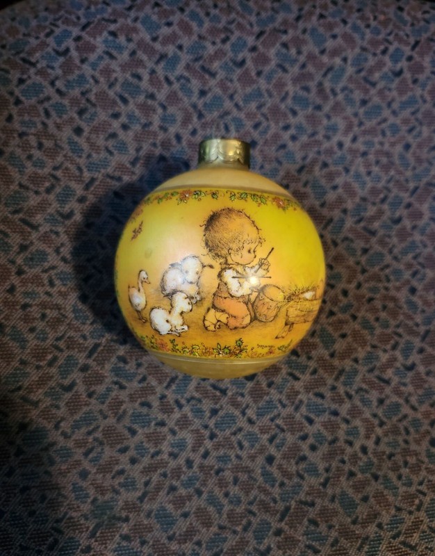 VTG Hallmark 1978 Little Drummer Boy Glass Ball Christmas Ornament IN BOX