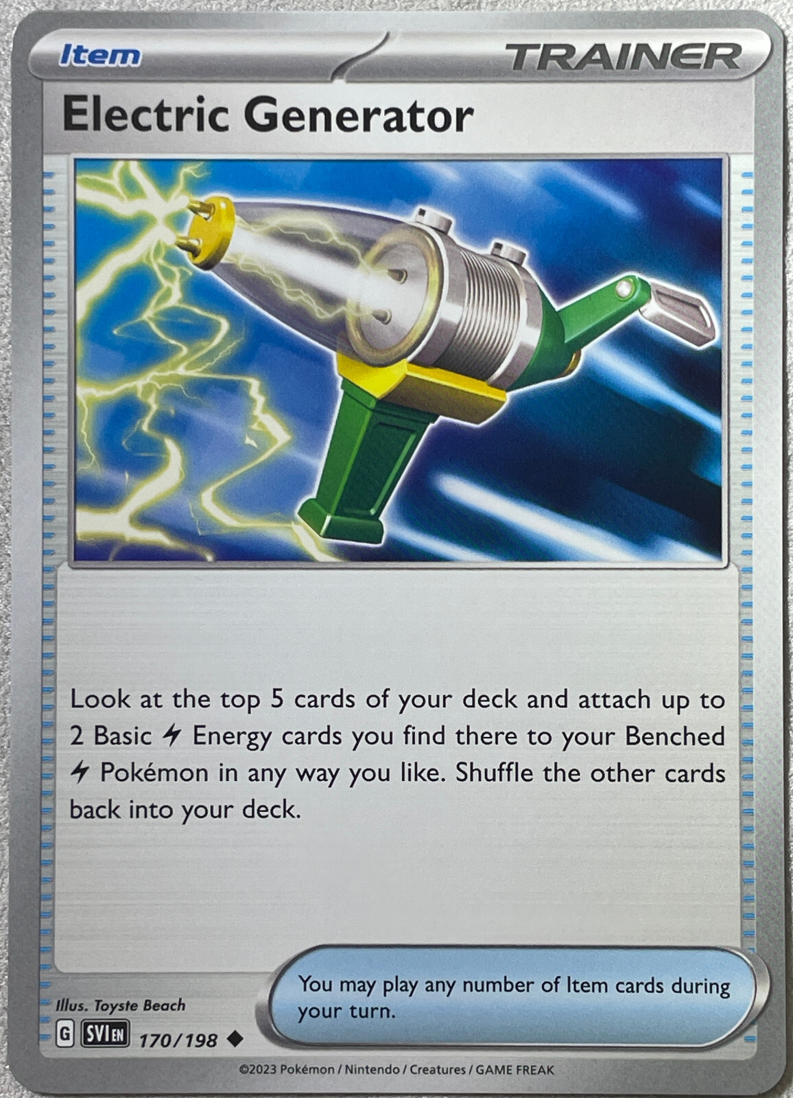 Electric Generator - 170/198 - Scarlet & Violet Base Pokemon 2023
