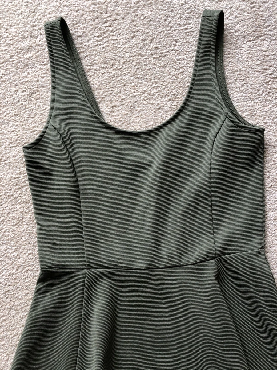 New Women Divided H&M Size 8 Skater Flare Dress Sleeveless 