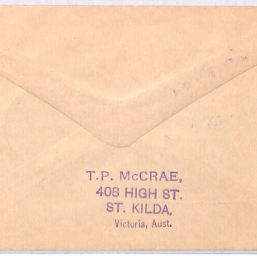 AUSTRALIA KGVI 1949 FDC 5s HIGH VALUE St Kilda ILLUSTRATED First Day Cover YM204 - Image 4 of 4