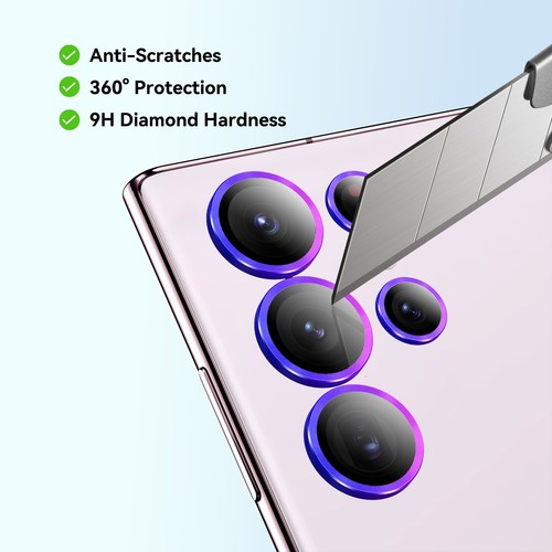 For Samsung Galaxy S24 Ultra S23 Plus Metal Rings Camera Lens Protector Cover - Picture 19 of 73