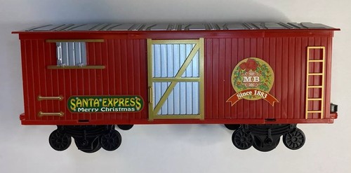 Santa Express Train Box Car Set MB 1985 Christmas Holiday Rolling Stock - Bild 4 von 7