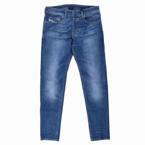 Diesel Sleenker Stretch Denim Mid Blue Washed Jeans 009PK | eBay