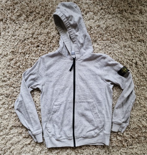 Stone Island Junior Zip Hoodie Jacket Grey Size 10 / 140 - Picture 2 of 11