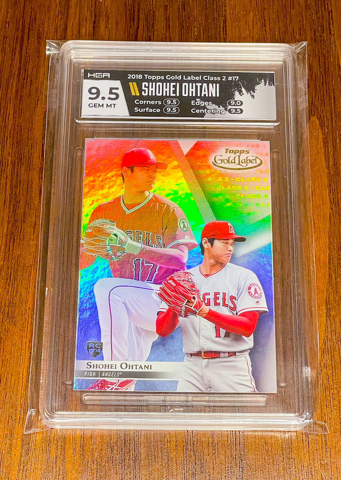 Shohei Ohtani 2018 Topps Gold Label #17⚾⚾HGA 9.5 GEM MT⚾⚾Class 2⚾⚾Rookie Card RC