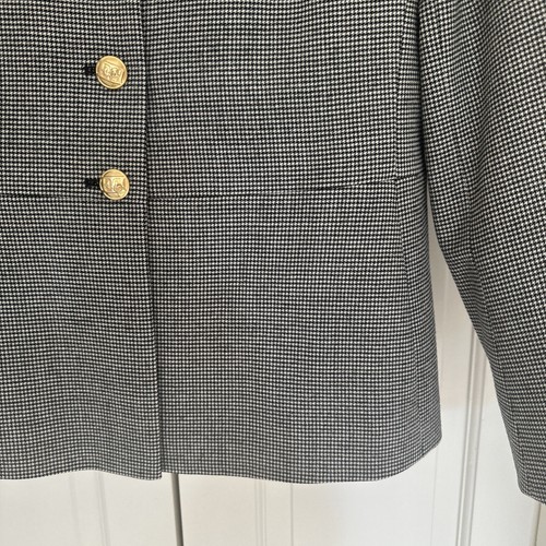 Escada 2 Piece Pant Suit Sz 10 Pants; Jacket sz 12; 98% Wool 2% Elastaine Preown - Picture 4 of 11