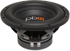 Powerbass S-1004 Single 4-Ohm 275W-RMS 550W-MAX BASV Voice Coil 10" Subwoofer