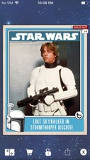 Topps Star Wars Digital Card Trader Luke Skywalker Prime Insert