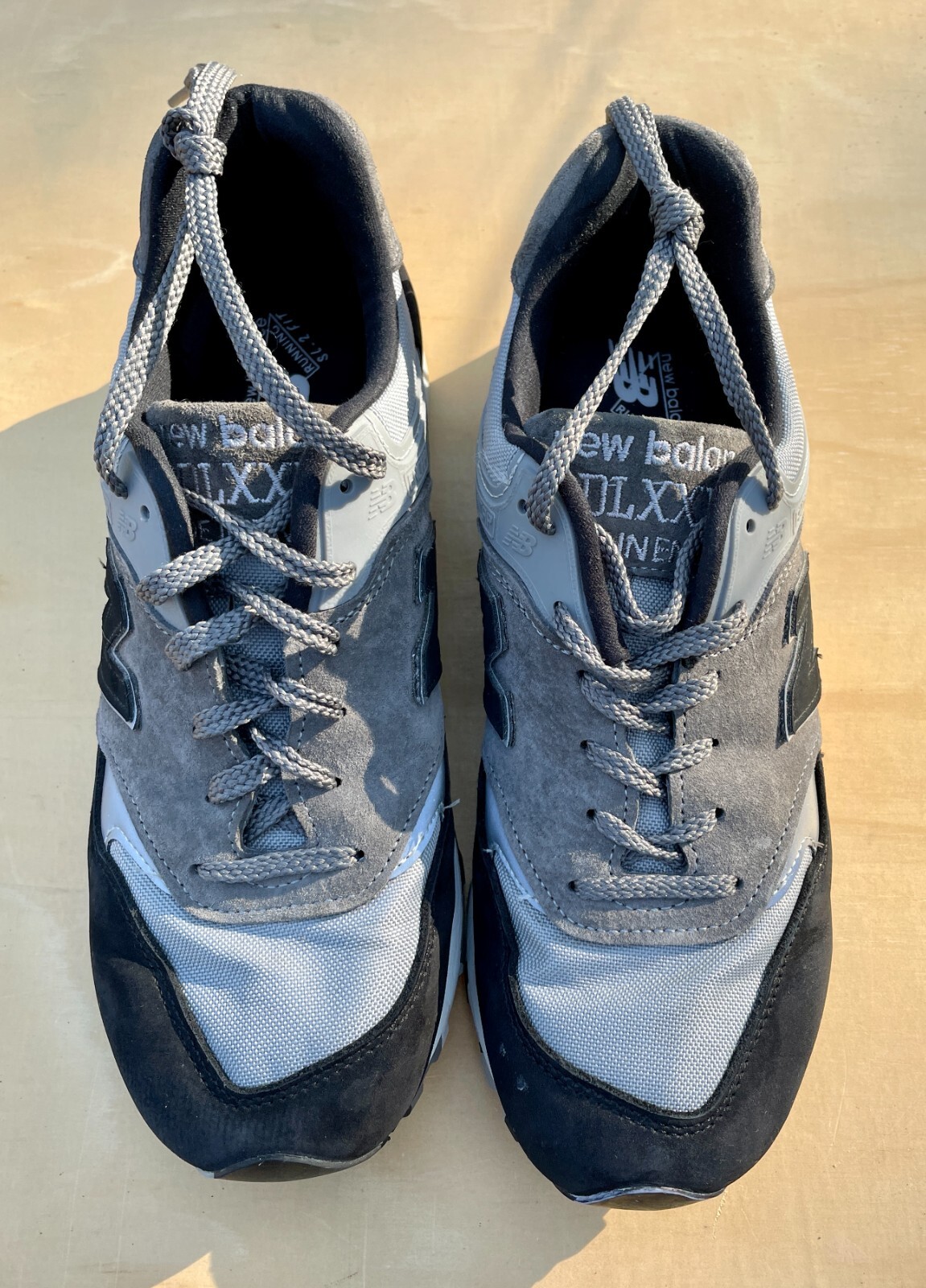 NEW BALANCE BLACK GREY CAMO PACK MENS 8 1/2 SNEAKERS M577SOP MADE 