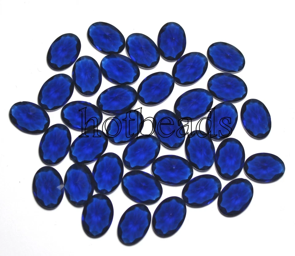 Impresionante piedra preciosa de iolita genuina creada en laboratorio azul océano perfecta para joyería Foto 2 de 4