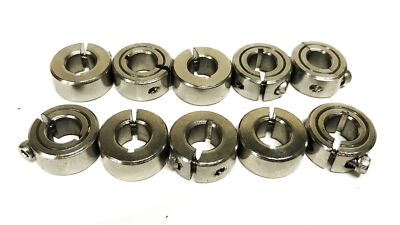 Climax 5/16 inch Stainless 1-PC Split collar [Lot of 10] NOS
