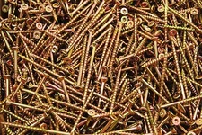 (300) Torx T25 Star Flat Head 9 x 3 Yellow Zinc Type 17 Outdoor Wood Screw