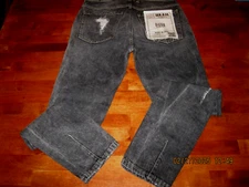 NWT SER.O.YA Diego in Black Phoenix Tapered Cropped Jeans Men's Size 28x27 Denim