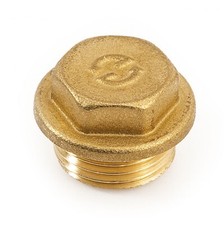 Blindstopfen Stopfen Endstopfen Messing - Trinkwasser geeignet 1/8" - 2"