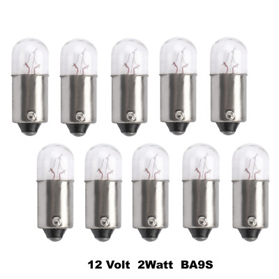 20 Stück  12V 2W BA9s Tachoglühbirne Glühlampe Glühbirne Kugellampe  M27w