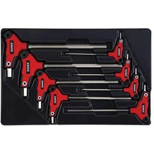 Sunex 9858M, Hex Key Set, 8Piece, Metric, 2mm to 10mm, Comfort Grip, Rubber