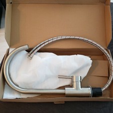 Bar Faucet - Single Hole in Satin Nickel - 15 1/2" high