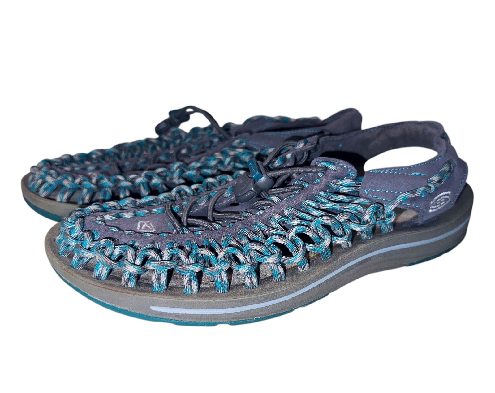 SANDALI SCARPE KEEN UNEK CORDONCINO SLIP ON ESCURSIONISMO ACQUA US 8 DONNA