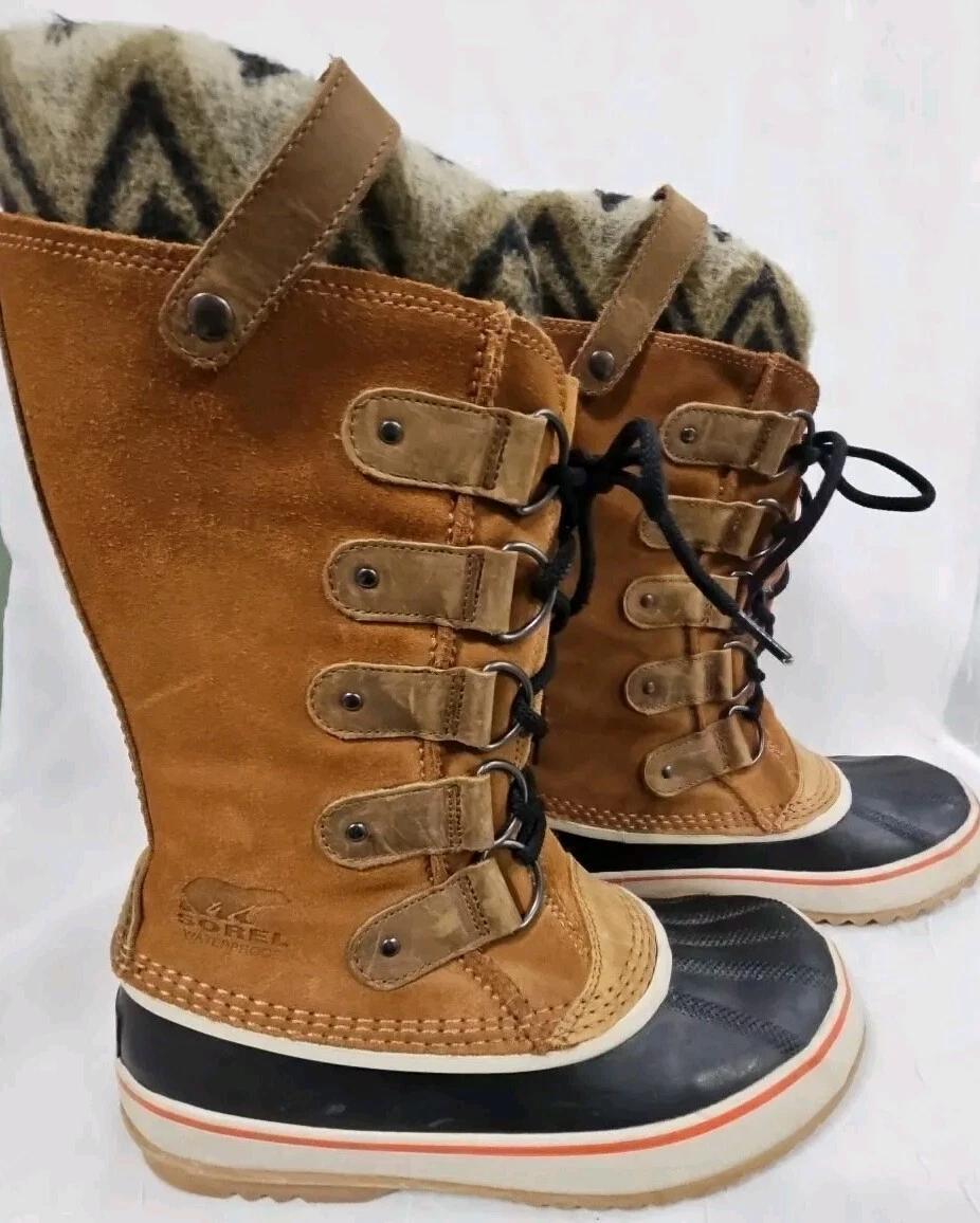 sorel joan of artics aztec print winter snow boots