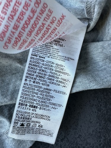 Boys Converse Grey Cotton Blend T-Shirt Age 10-12 Years VGC (V) - Picture 5 of 6