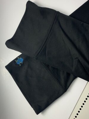 Ado x HARE Collab Side Lace-up Rose Embroidered Sweatshirts
