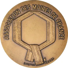 [#184893] France, Medal, Association des Maires de France, 1984, Kieffer, AU(55-