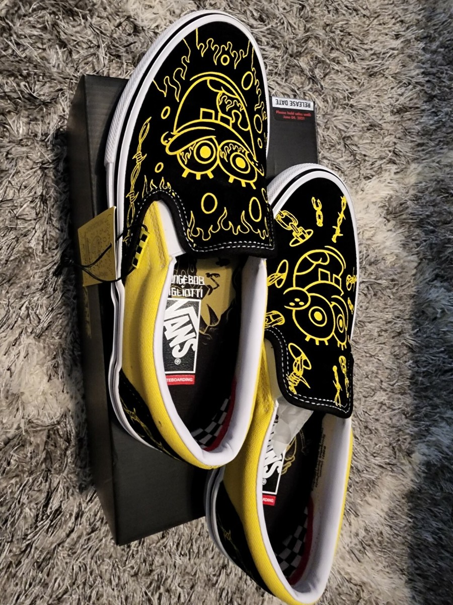 Vans x SpongeBob Gigliotti Skate Slip-On - VN0A5FCAZAU - M 8  display picture 2