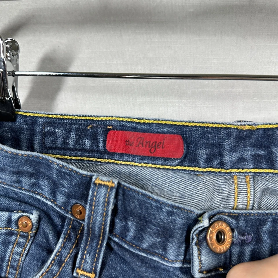 Jeans AG Adriano Goldschmied Mujer 26 R Azul Lavado Medio Acampanado Angel EE. UU. Foto 4 de 4