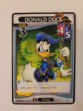 Disney Kingdom Hearts Trading Card LV 3 Donald Duck 6/91U NM
