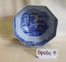 SPODE BLUE ITALIAN Octagonal Bowl 10" MADE IN ENGLAND