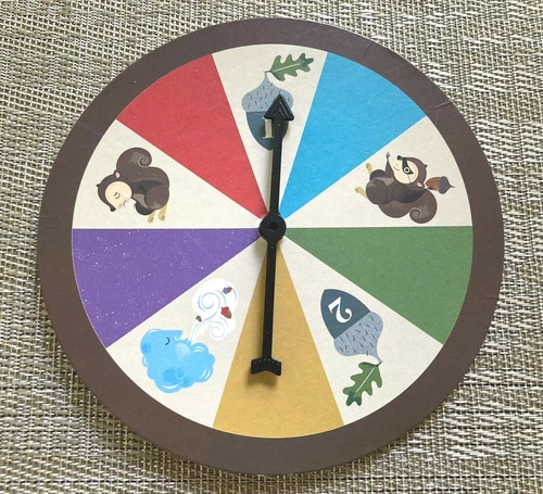 The Sneaky Snacky Squirrel Game Replacement Part Game Cardboard Spinner