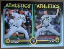 2024 Topps Update Angel Felipe Easton Lucas ROOKIE Combos #US306 Athletics RC