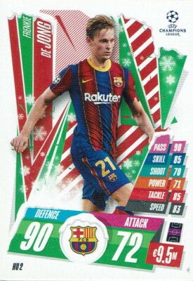 Topps Match Attax 2020/2021 Festive Box Holiday Update HU2 Frenkie De Jong