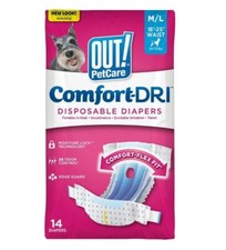 OUT Petcare Disposable Dog Diapers for Female Dogs, Dog Heat Diapers, Female Do