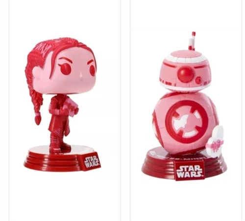Funko Pop! Star Wars: Valentines Series 3-Fennec Shand-#499 plus BB-8 #590